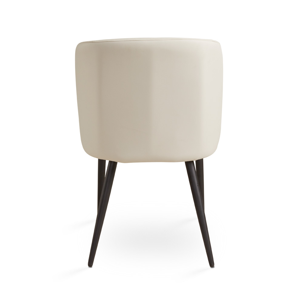 Fortina Dining Chair: Taupe Leatherette